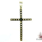 Round Cut Diamond Cross Crucifix 4 11358