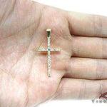 Round Cut Diamond Cross Crucifix 4 11358