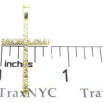 Round Cut Diamond Cross Crucifix 4 11358