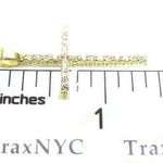 Round Cut Diamond Cross Crucifix 4 11358