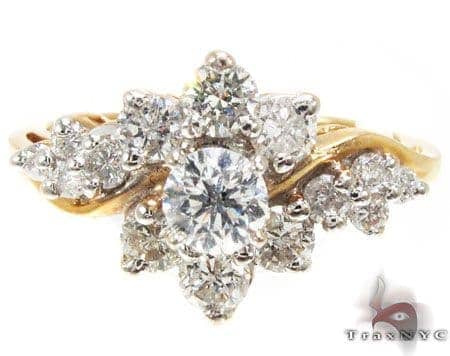 YG Flower Bouquet Ring 16092