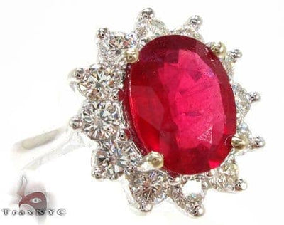 Ruby Flower Ring 5 16917