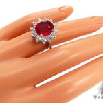 Ruby Flower Ring 5 16917