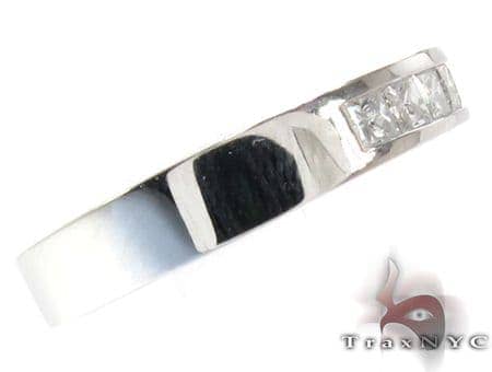 Marvelous Gold Diamond Wedding Band, view 4