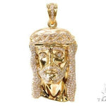 Prong Diamond Jesus Pendant 37119