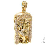 Prong Diamond Jesus Pendant 37119