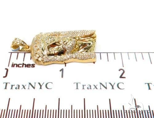 Prong Diamond Jesus Pendant 37119