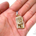 Prong Diamond Jesus Pendant 37119