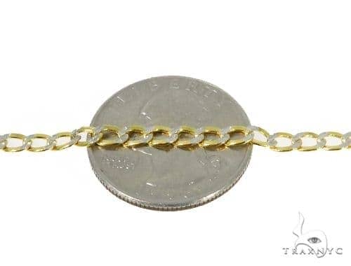 24-inch 14k solid yellow gold men's Cuban curb chain, 5.4mm thickness with lobster clasp