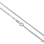 Mens 14k Solid White Gold Curb Chain 18 Inches 2.5mm 47150 - Image 1