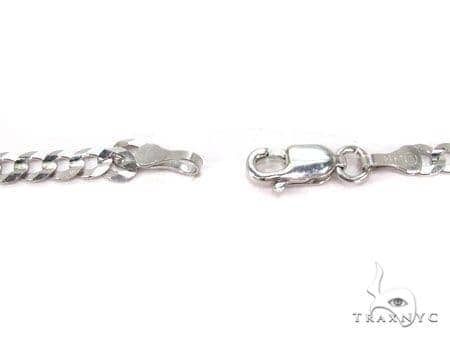 14K White Gold Solid Curb Chain 4.6mm, photo 4 of 5
