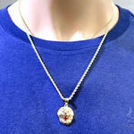 TraxNYC Ruby Lion Pendant and Rope Chain Set 61556 - Image 8