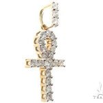 10K Gold Ankh Cross Pendant 64465