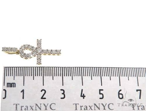 10K Gold Ankh Cross Pendant 64465 | TraxNYC