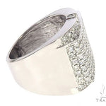 14K White Gold Hip Hop Premiere Ring 65186 - Image 4