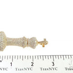 14K Yellow Gold Chess Piece Dimond Pendant 65743 - Image 7