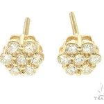 Enchanting Floral Diamond Earrings 65955