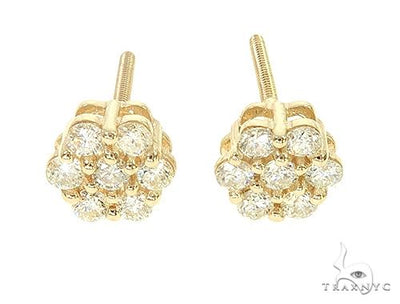 Enchanting Floral Diamond Earrings 65955