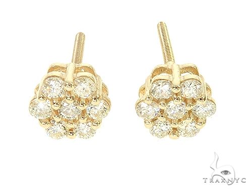 Enchanting Floral Diamond Earrings 65955