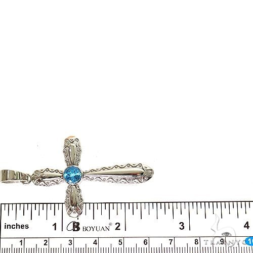 Aqua Aura Sacred Cross Pendant, photo 6 of 6