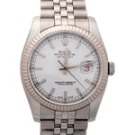 Rolex Datejust 36mm 116234 White Dial w/Red Cyclops Jubilee Bracelet ULTRA RARE 69723 - Image 2