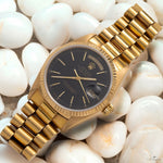 Rolex Day-Date 36mm 18038 Black Stick Dial President Bracelet 69728 - Image 4