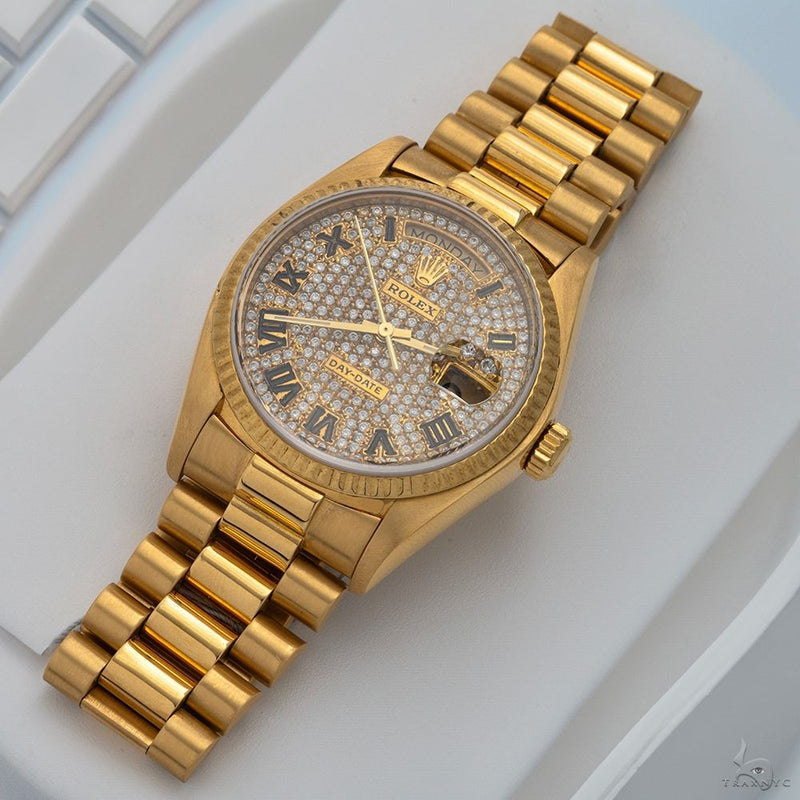 Rolex Day-Date 36mm 18138 Roman Diamond Dial President Bracelet 69731 - Image 4