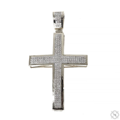 10K Gold Junior Diamond Cross 10383 - Image 1