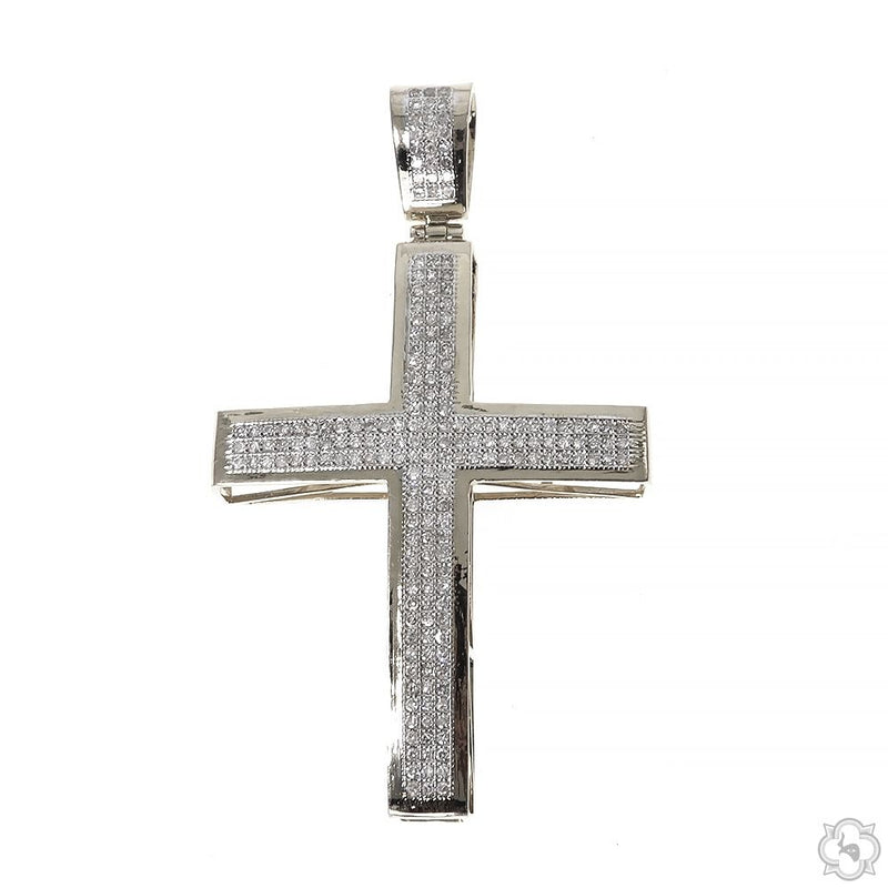 10K Gold Junior Diamond Cross 10383 - Image 1