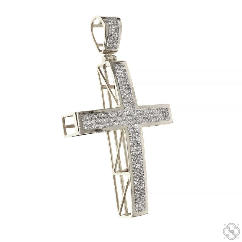 10K Gold Junior Diamond Cross 10383 - Image 2