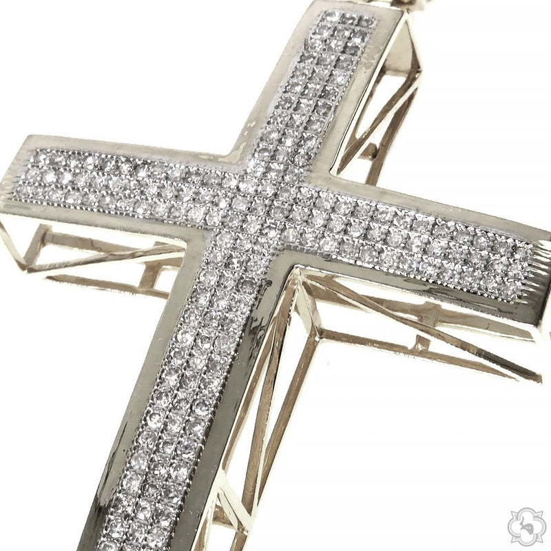 10K Gold Junior Diamond Cross 10383 - Image 3