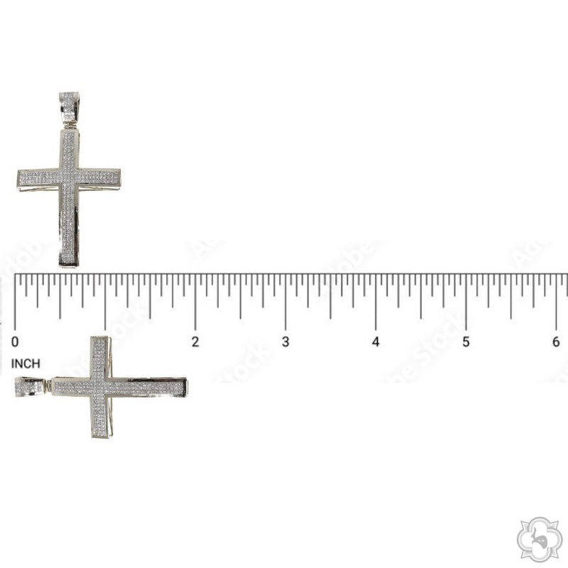 10K Gold Junior Diamond Cross 10383 - Image 5