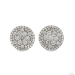14K Gold Diamond Stud Earrings 65752