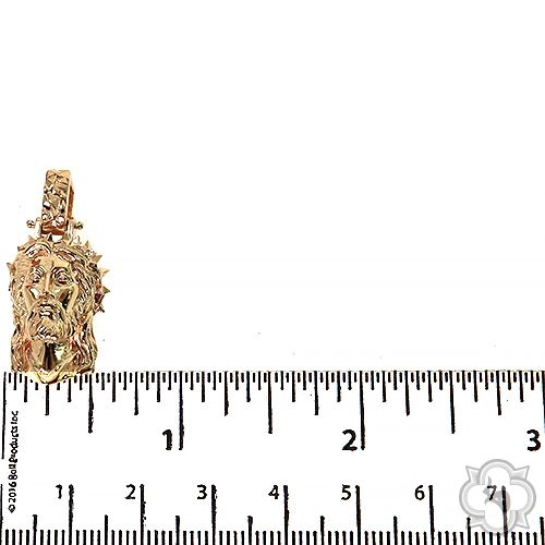 Spikes Crown Jesus Head Pendant [Small] 69155