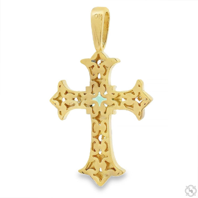 Imperial Cross Small in 10K gold, view 6