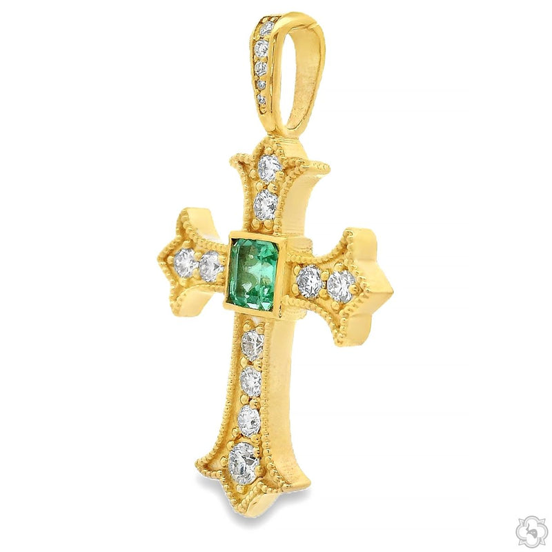 Imperial Cross Small in 10K gold, view 5
