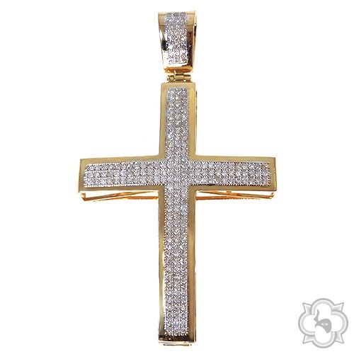 10K Gold Junior Diamond Cross 10383 - Image 6