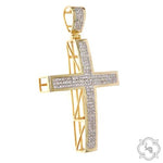 10K Gold Junior Diamond Cross 10383 - Image 7