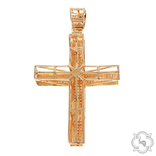 10K Gold Junior Diamond Cross 10383 - Image 9