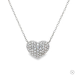 18K Gold Diamond Heart Necklace 67628