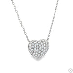 18K Gold Diamond Heart Necklace 67628