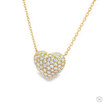 18K Gold Diamond Heart Necklace 67628