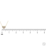18K Gold Diamond Heart Necklace 67628