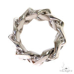 .925 Silver 12-15mm Miami Cuban Link Ring 67414 - Image 3