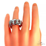 .925 Silver 12-15mm Miami Cuban Link Ring 67414 - Image 4