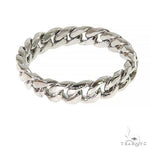 .925 Silver 4-5mm Miami Cuban Link Ring 67412 - Image 3
