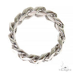 .925 Silver 6-8mm Miami Cuban Link Ring 67413 - Image 3
