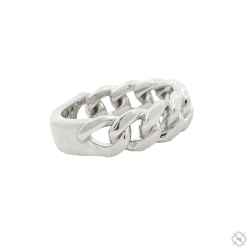 .925 Silver 6mm Miami Cuban Link Ring 70693 - Image 4