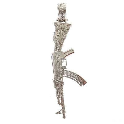 .925 Silver Ak 47 Pendant
