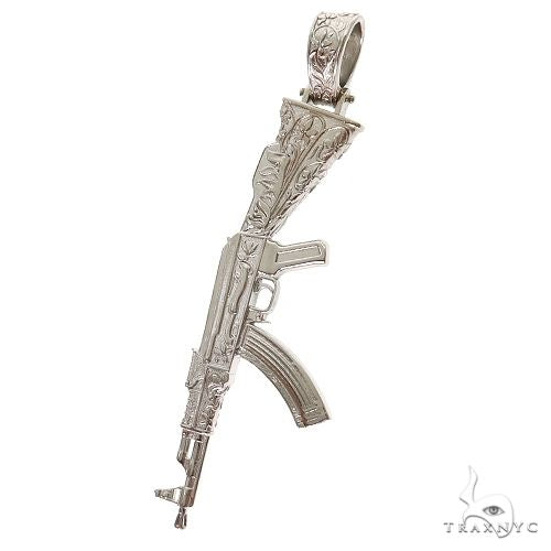 925 Silver Ak 47 Pendant 69868 | TraxNYC
